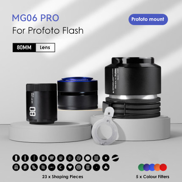 Fotolux FOT-MG06-P Optical Snoot Gobo Spot Light Kit for Profoto Flash
